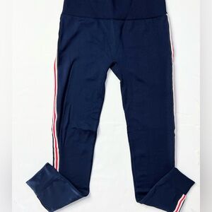 Roma  Navy Leggings with Red and White Accents